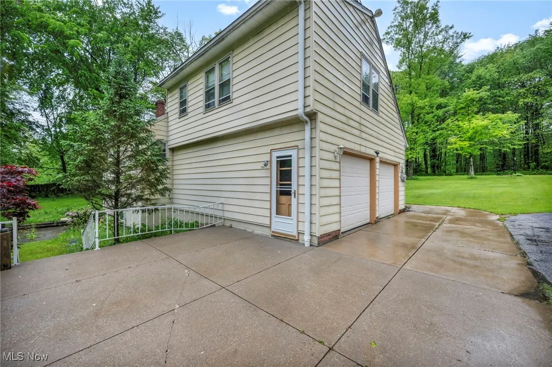 Back of Home Garage Patio