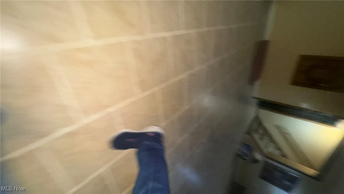 Bathroom view of a shower