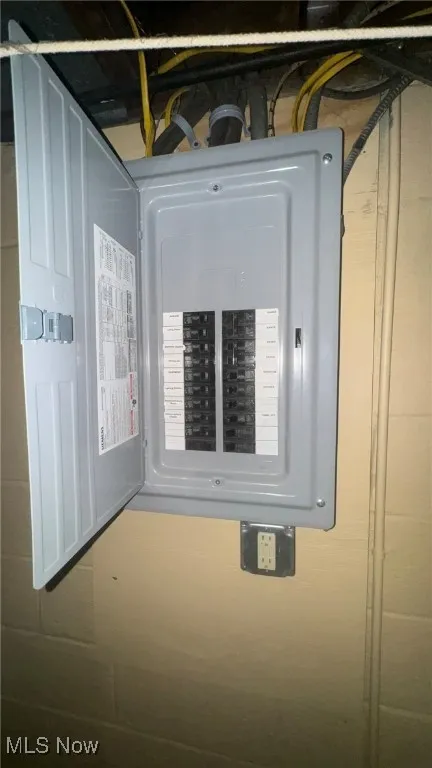 Utility room with electric panel