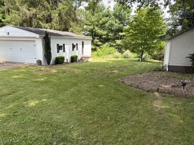 View of grassy yard