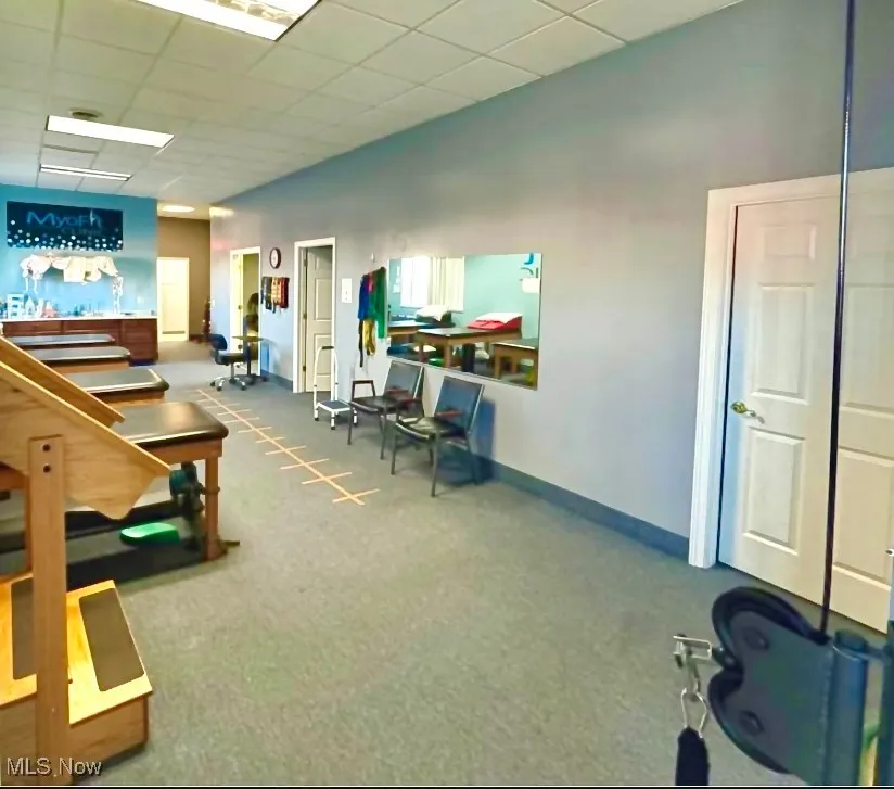 Main area with three separate rooms