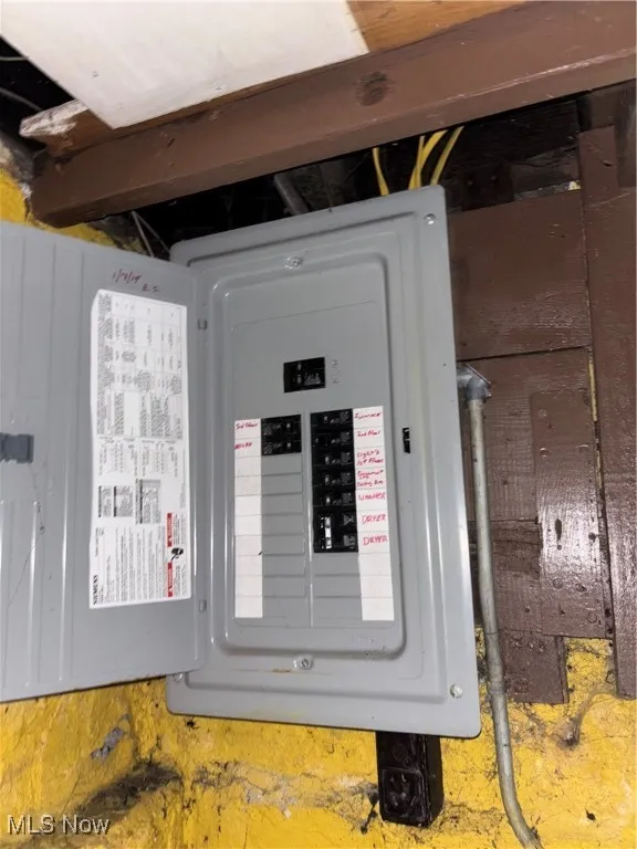 Utility room featuring electric panel