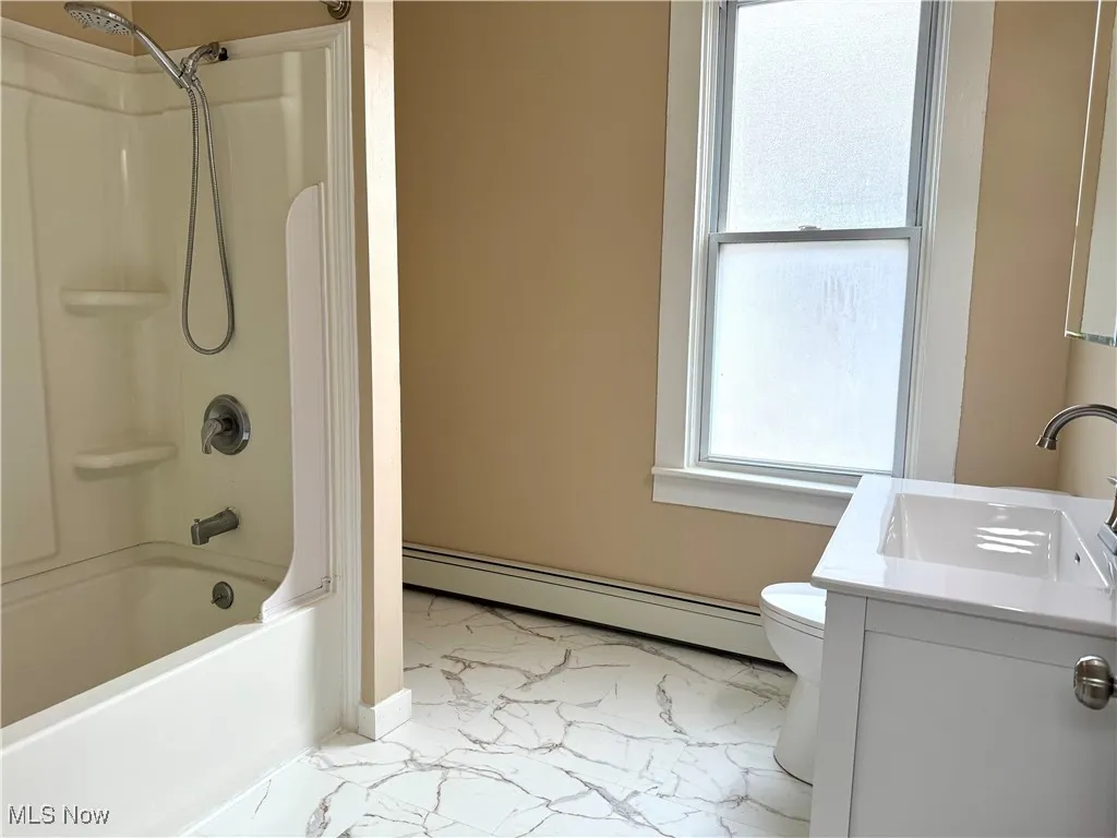 Bathroom with laundry hookups