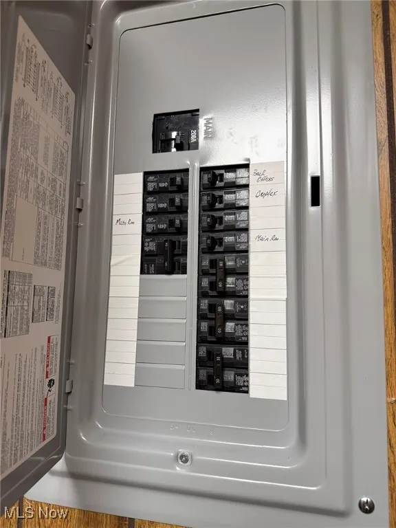 Utility room with electric panel