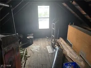 View of unfinished attic
