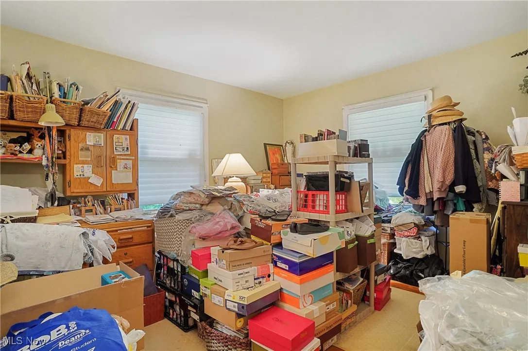 Bedroom with carpet floors