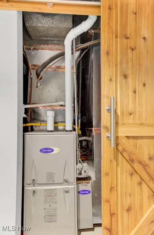 View of new high efficiency furnace