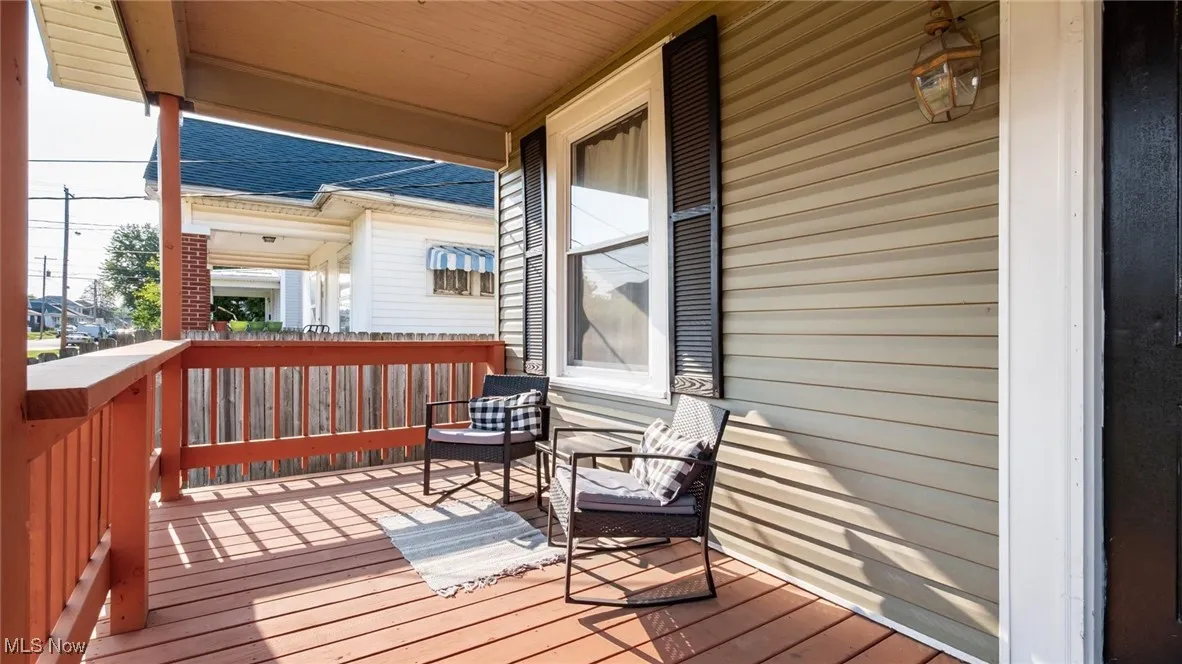 View of wooden porch