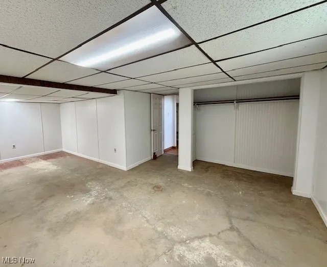 Finished basement bedroom