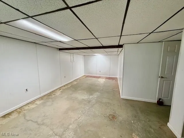 Finished basement bedroom