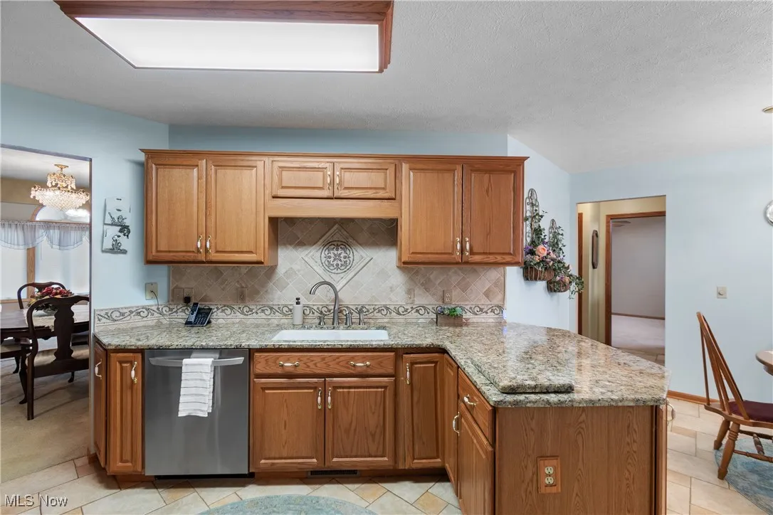There's plenty of counter space for meal prep or baking.