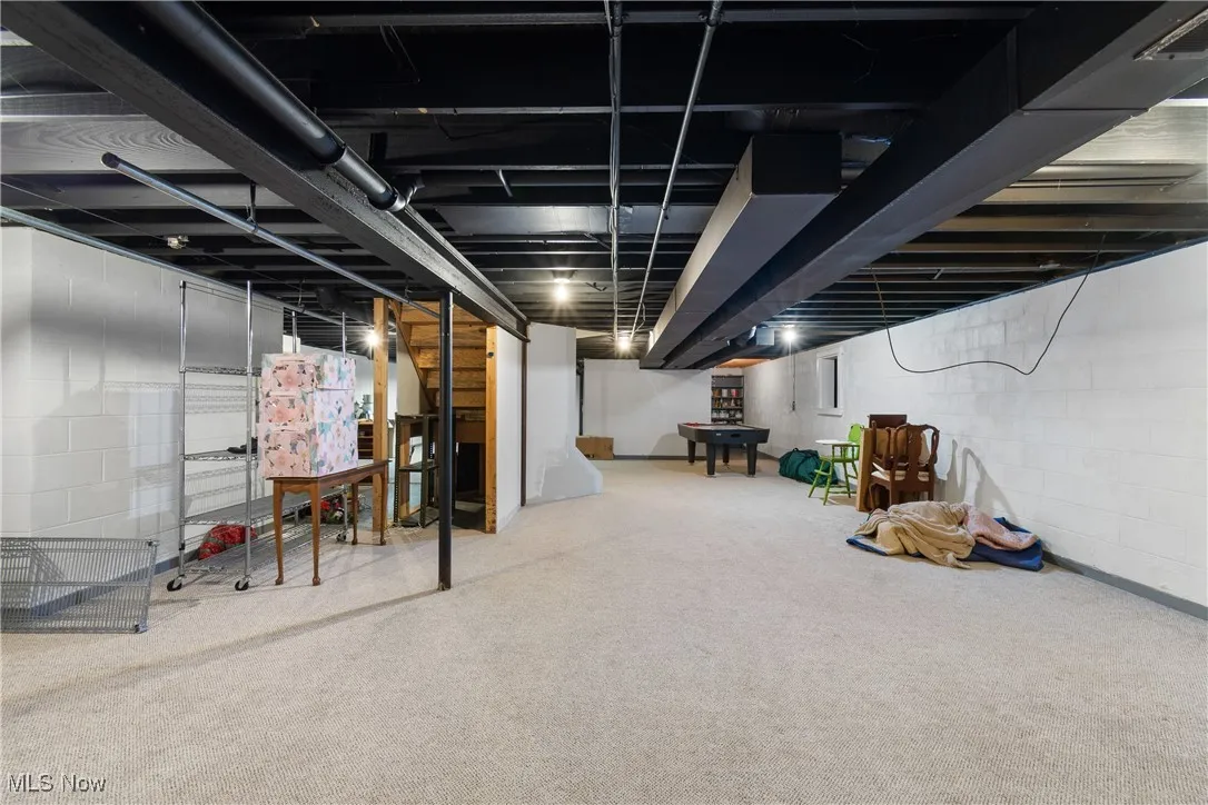 Spacious basement is ready to finish.