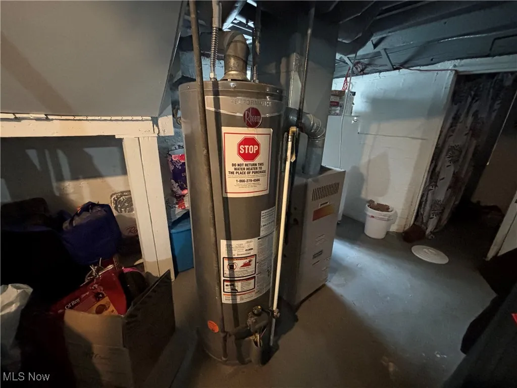 Utilities with gas water heater