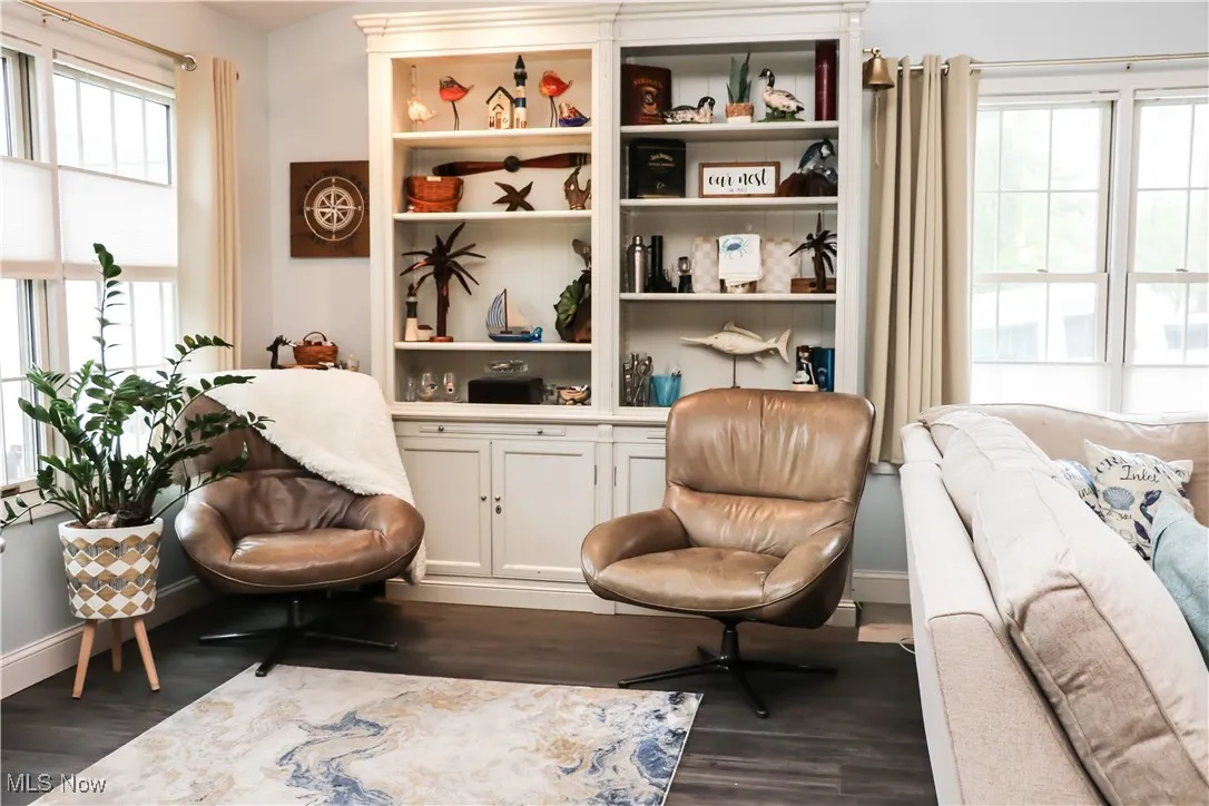Sitting area of the Great Room with many upgrades!