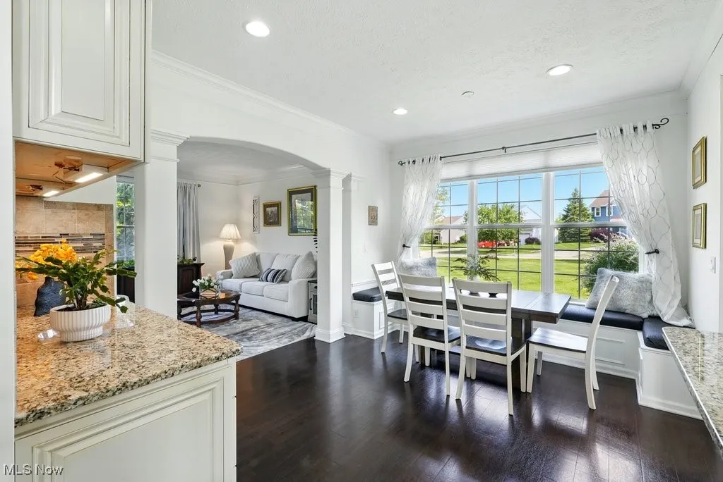Eat-In Kitchen with Coffee Bar with Refrigerator, Extra Storage and Cabinets