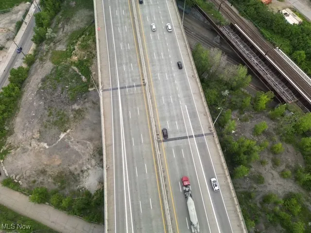 Drone / aerial view of a highway