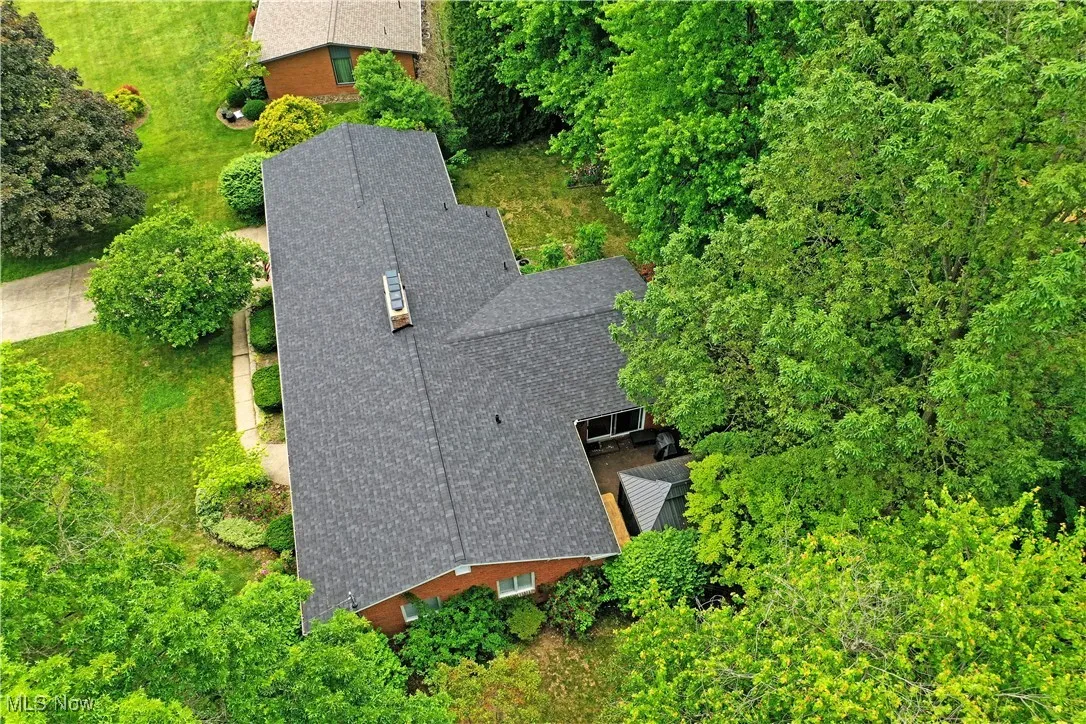 View from above of property