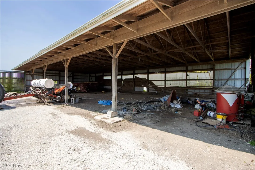Garage with a detached carport
