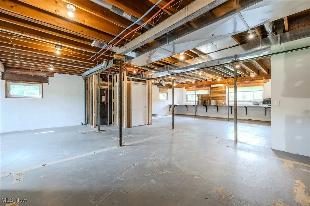 Basement with healthy amount of natural light