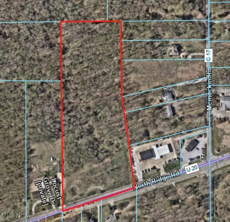 Map / location with property boundaries highlighted