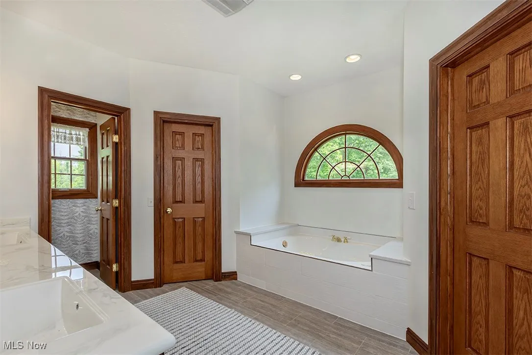 Another view of the serene master bath.