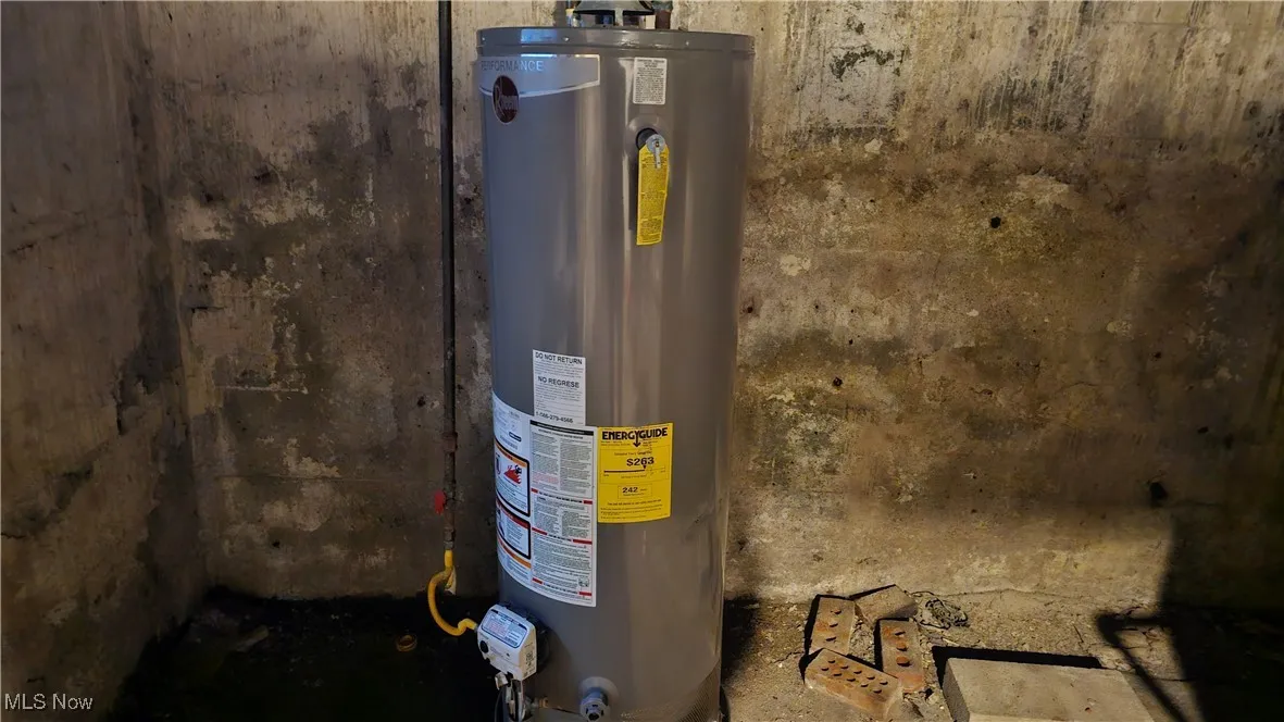 Utilities with gas water heater