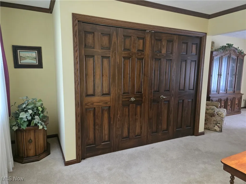 First floor laundry closet