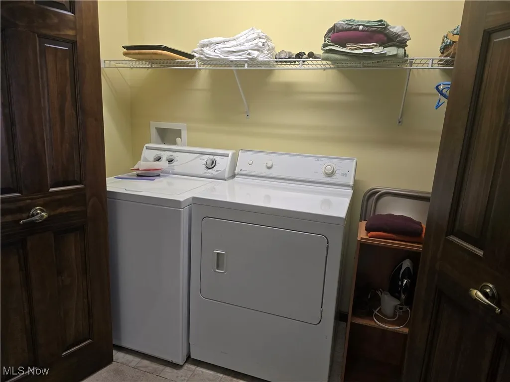 Laundry area featuring washer and dryer