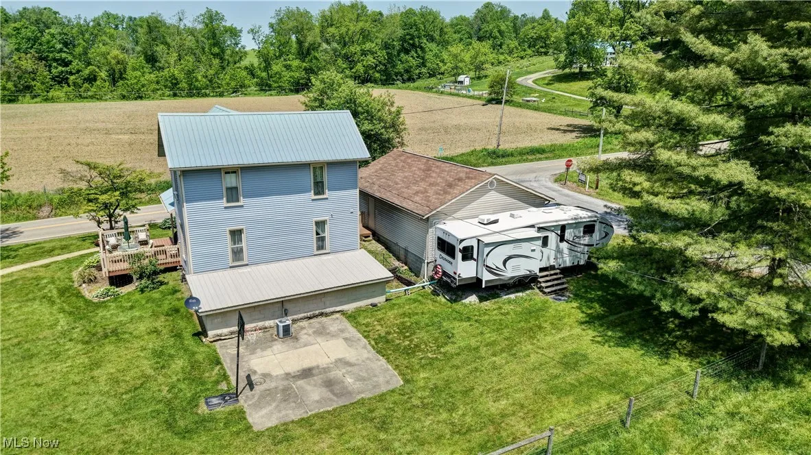 View from above of property