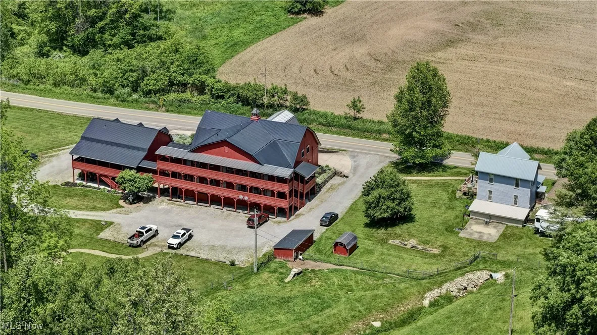 View from above of property