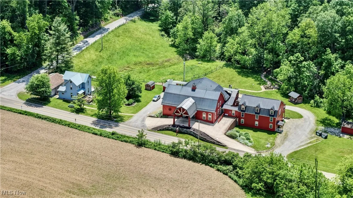 View from above of property