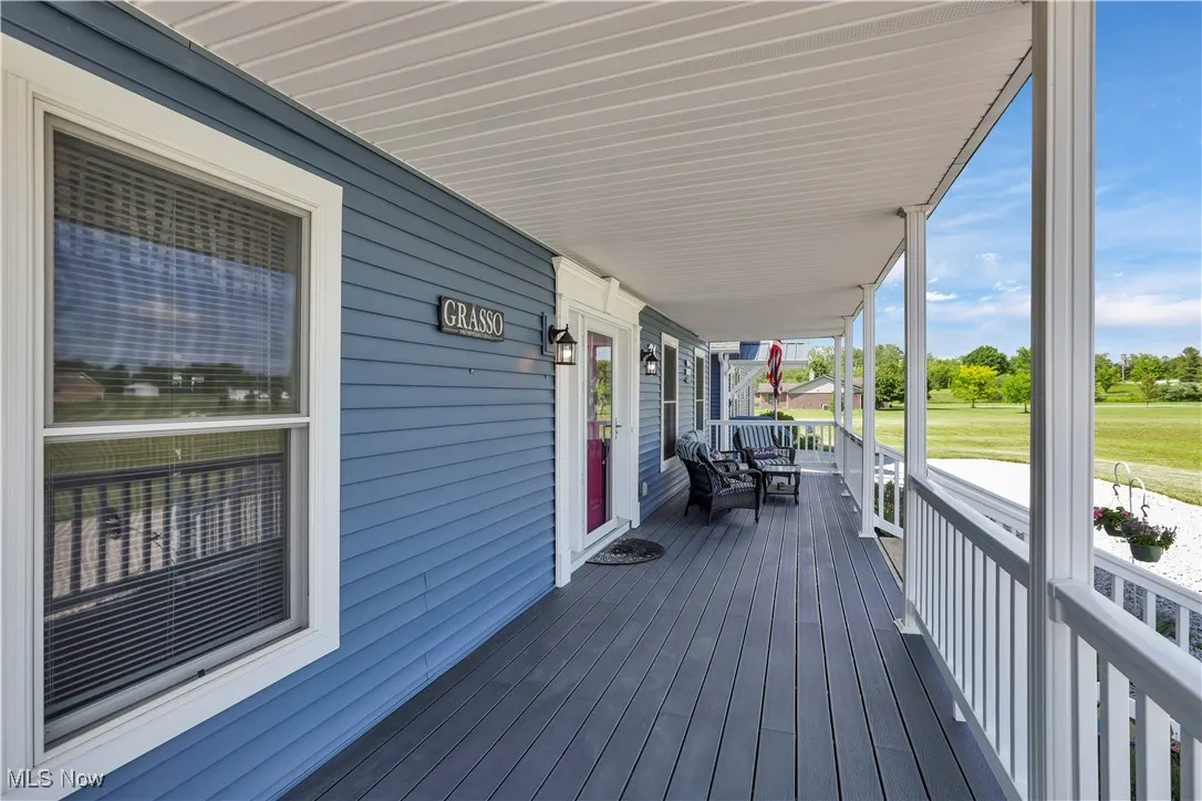 View of wooden porch