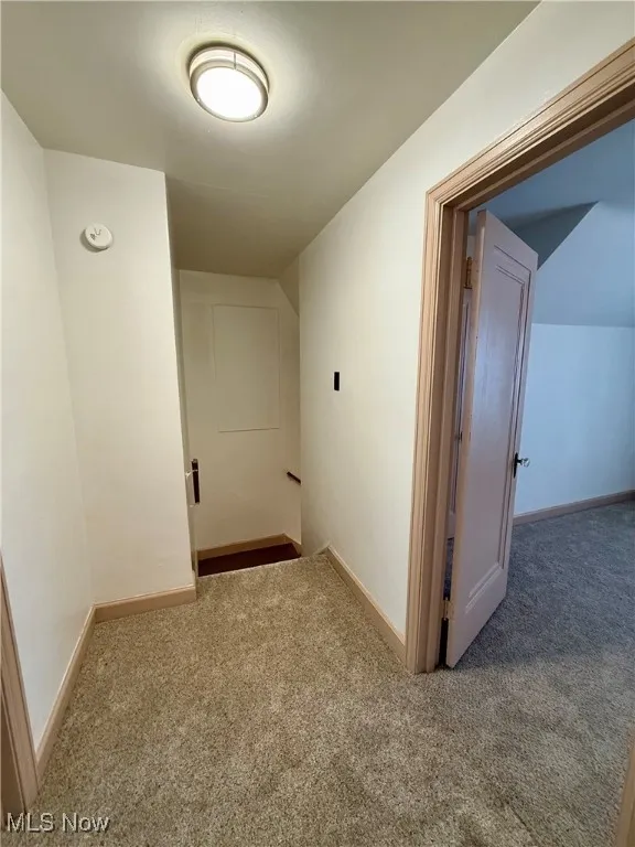 Hall with carpet floors
