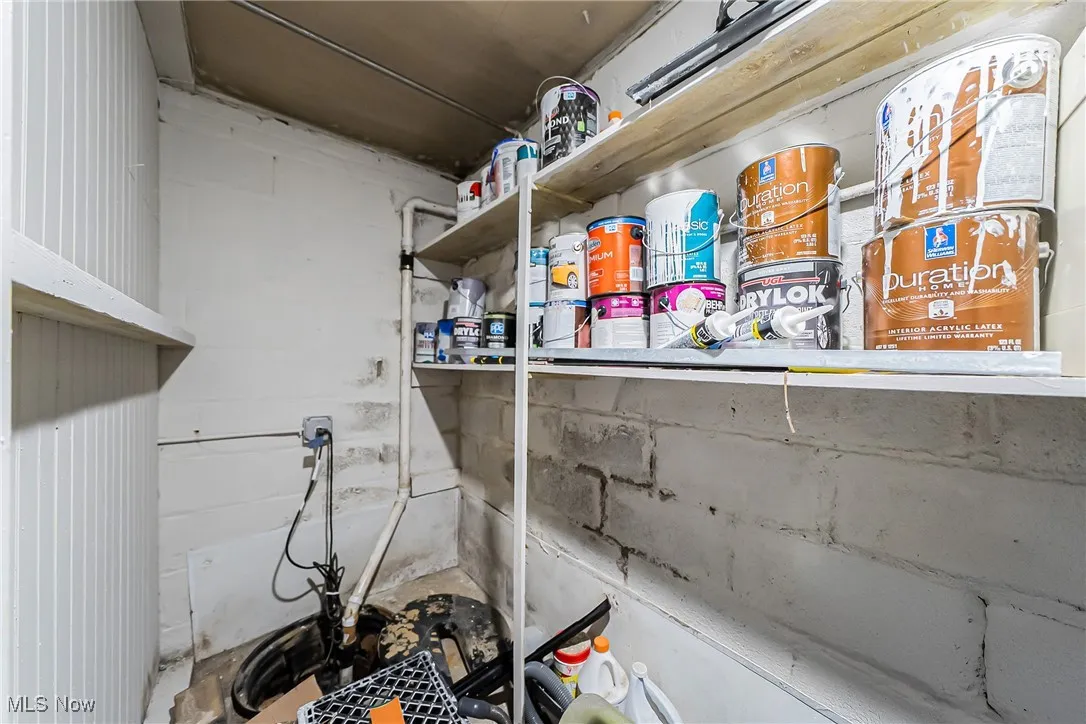 View of storage area