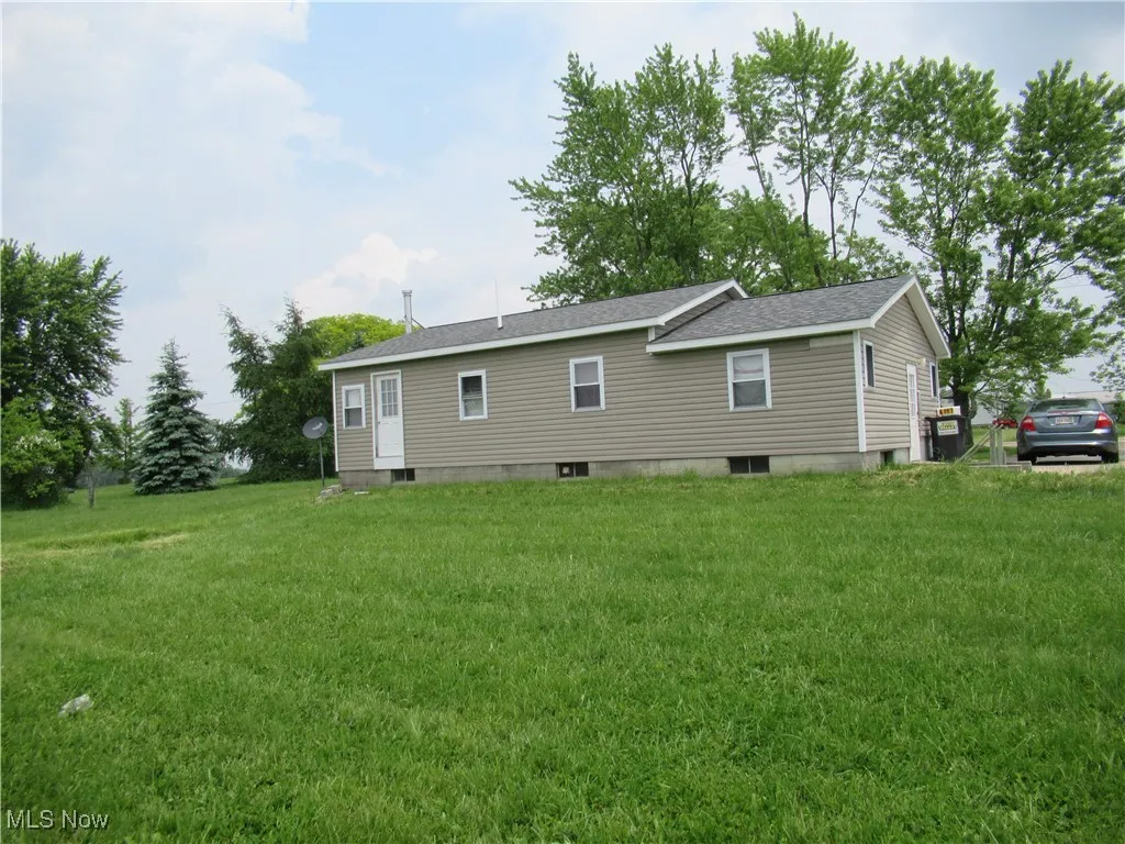 Back side of the home