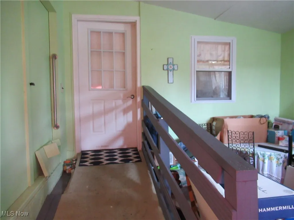 Go up the ramp to enter the home