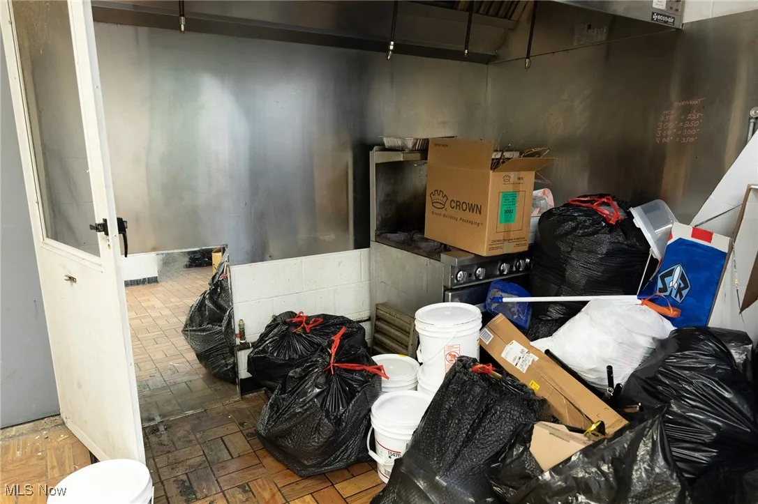 Kitchen with hood system