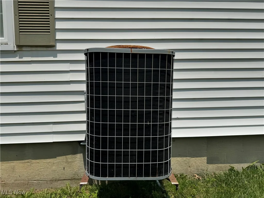 Exterior view of central air condition unit