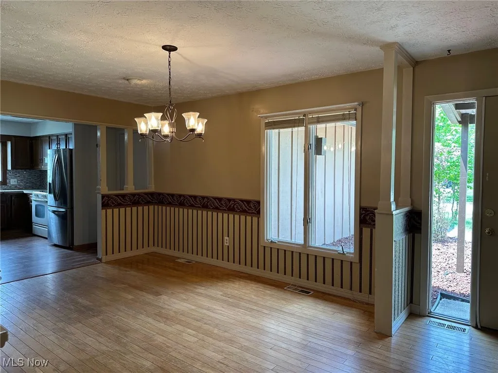 Dining Room with Chandelier