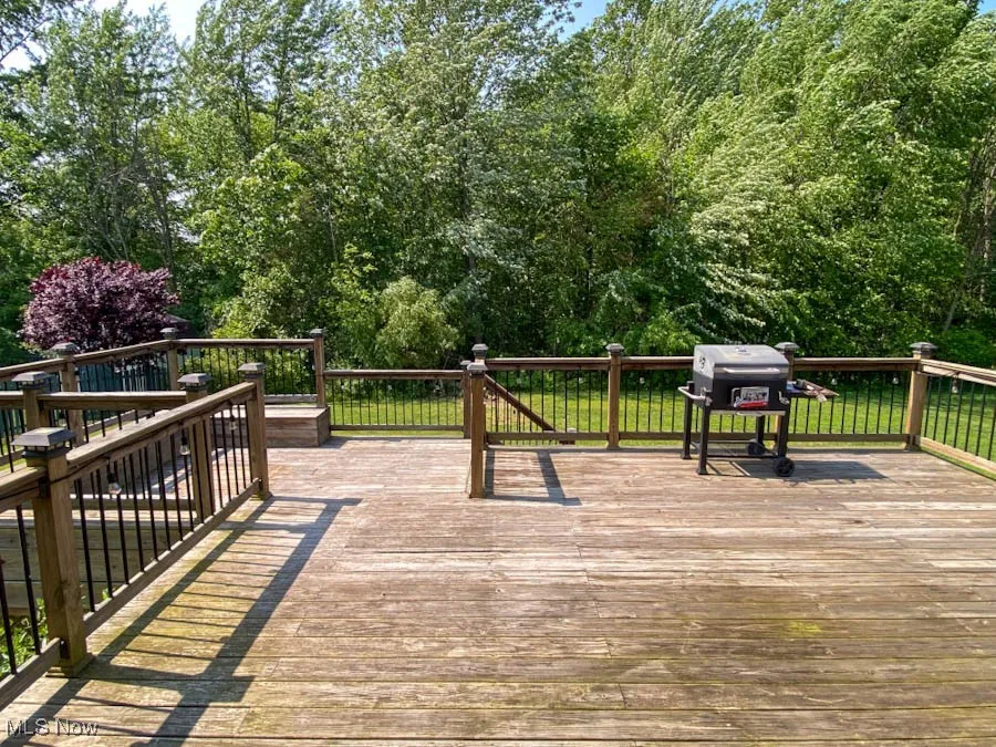 Deck with grilling area