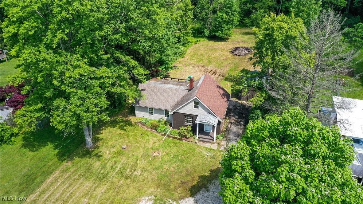View from above of property