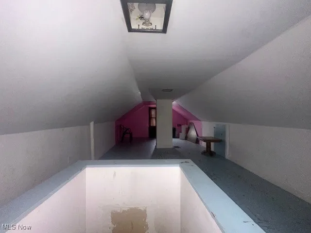 Additional living space with vaulted ceiling