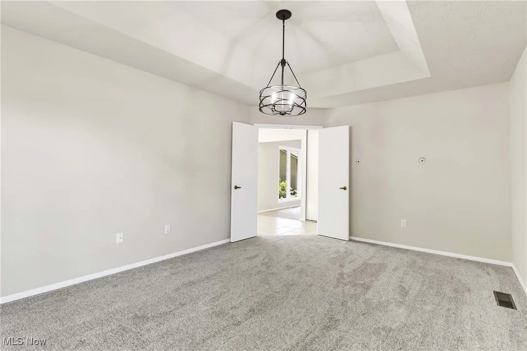 Carpeted dining room
