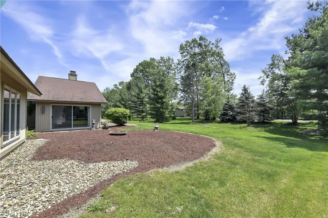 View of grassy yard