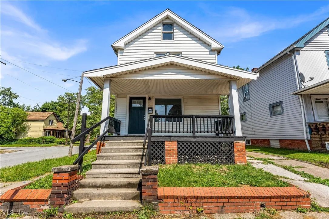 Shotgun-style home with a porch
