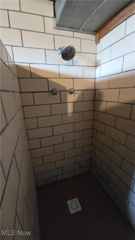Full bathroom featuring tiled shower
