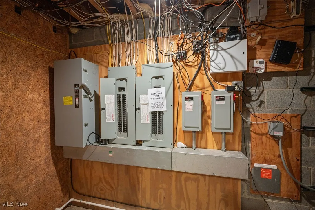 Utility room featuring electric panel