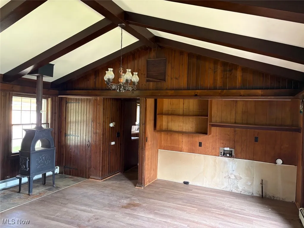 Family room with first floor laundry hook-ups