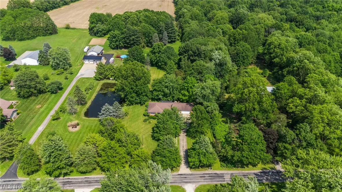 Aerial view of property's location