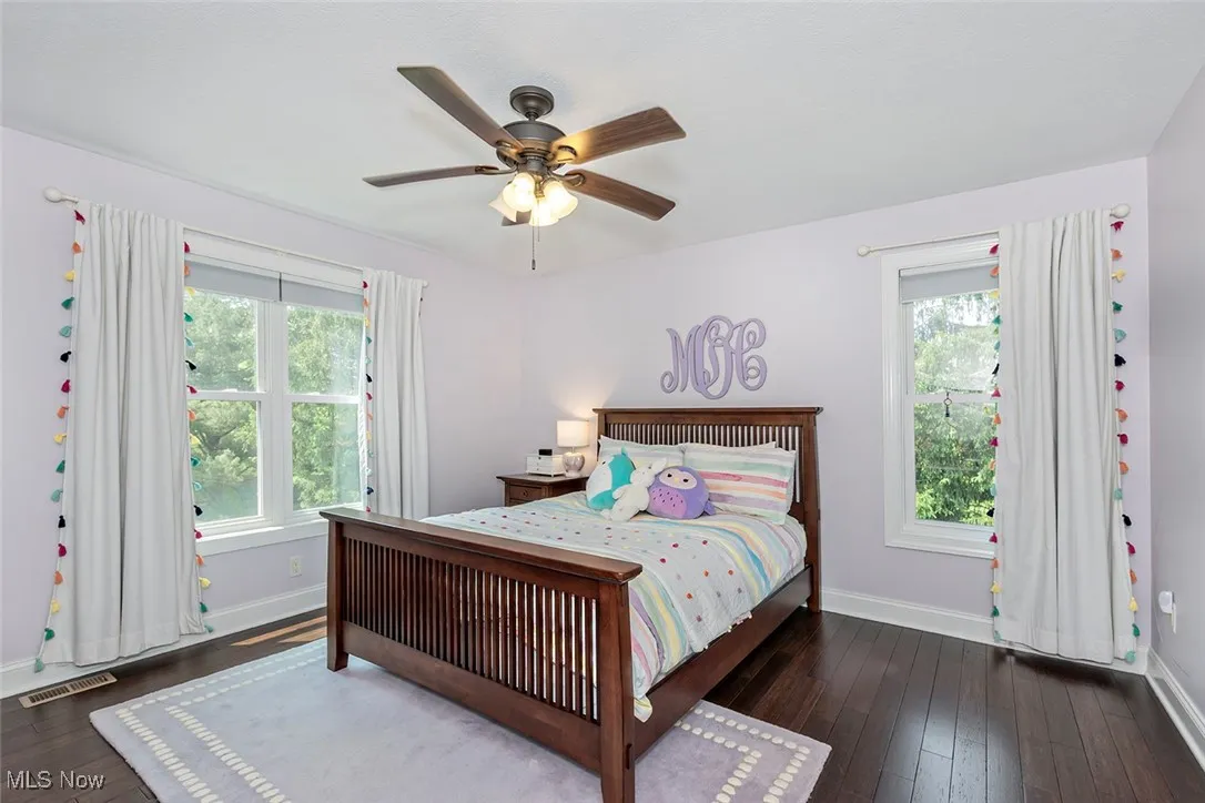 Spacious bedrooms with walk-in closets.